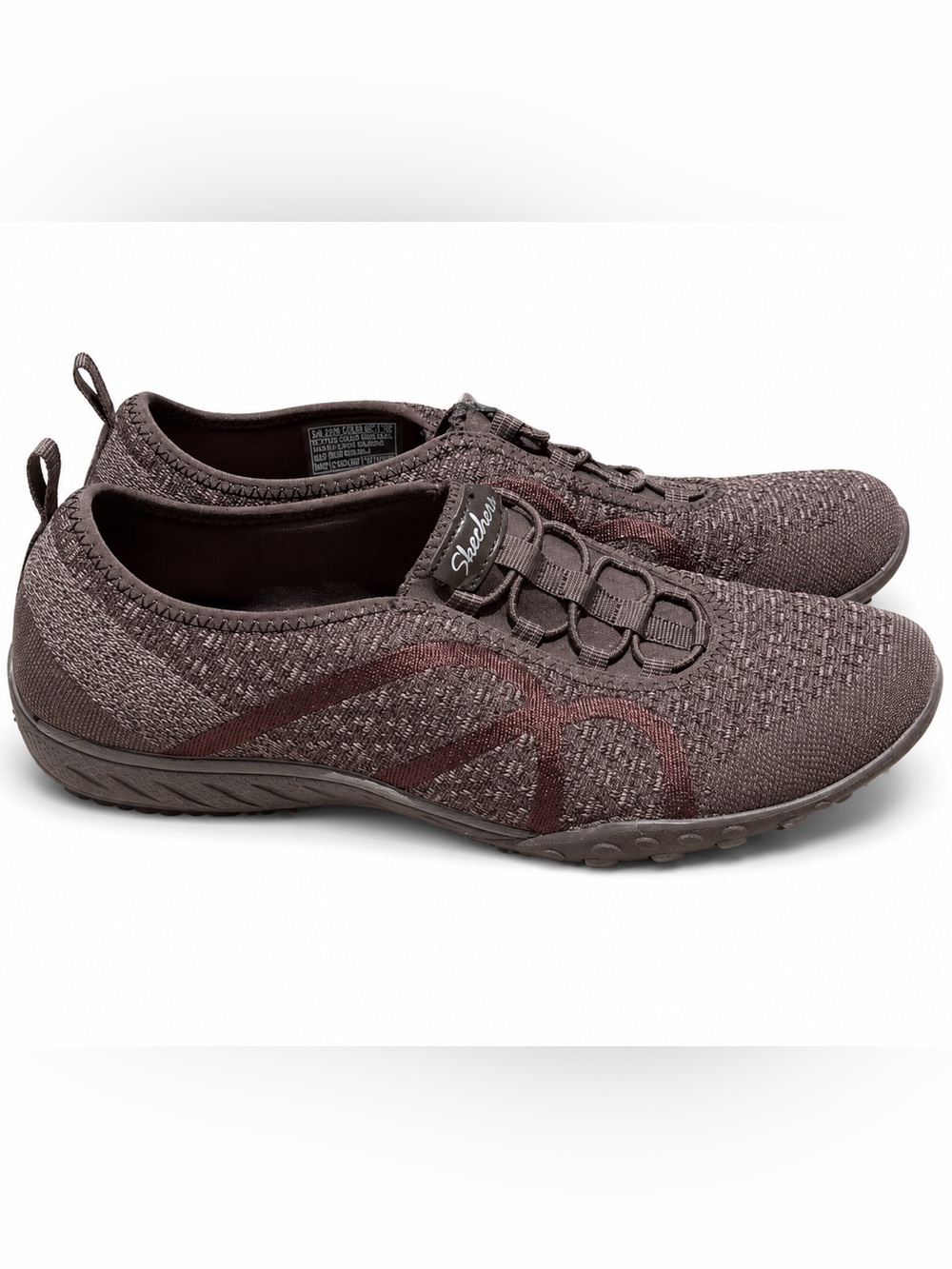 Skechers Relaxed Fit Air-Cooled Memory Foam Slip-On Shoes – Women’s 8.5 – Brown - Picture 3 of 7